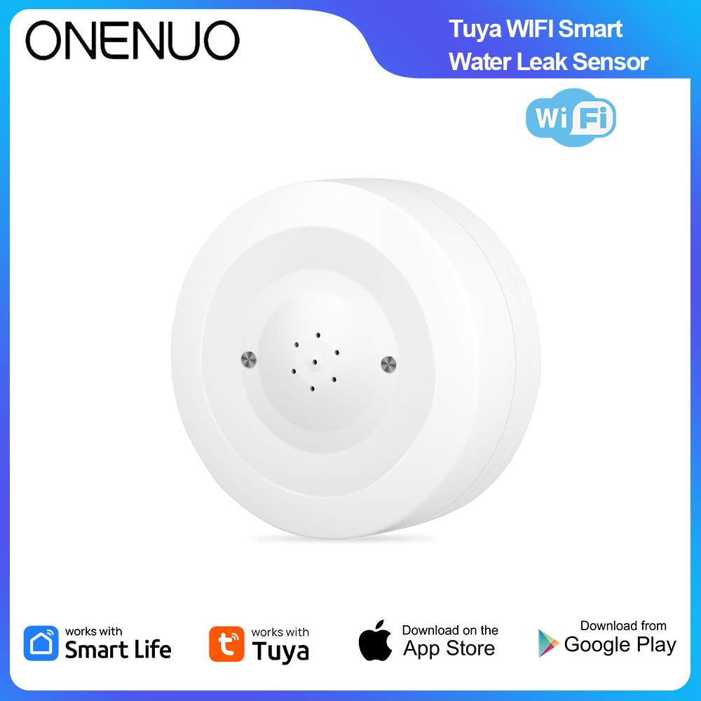 Water Alarm Sensor - ONENUO WiFi Tuya Sensor Kebocoran Air
