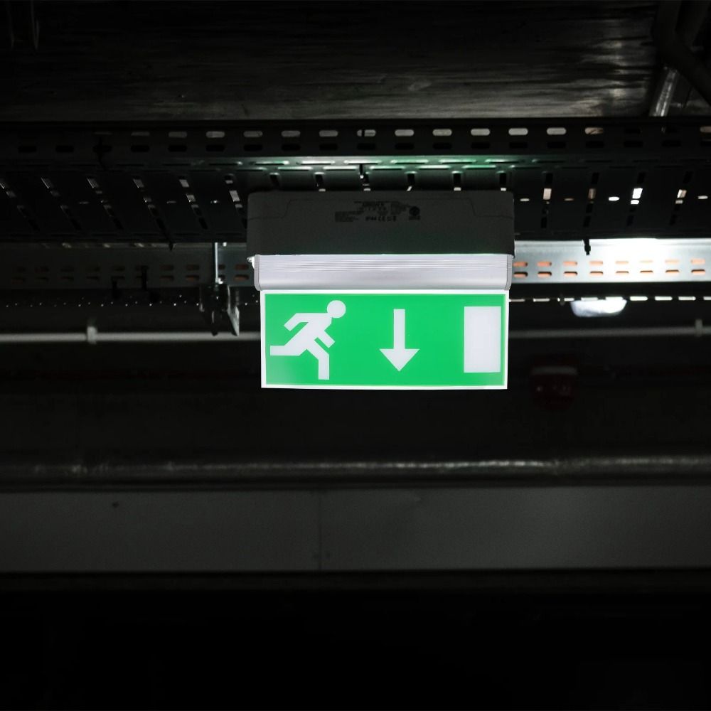 Emergency Exit Sign - Lampu Tanda Darurat LED Komersial Bohlam