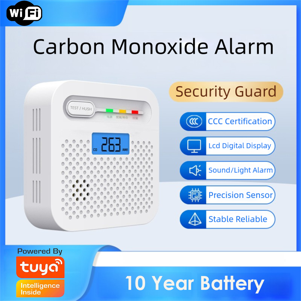 Co Detector Plug - Detektor Karbon Monoksida WiFi Pintar Tuya