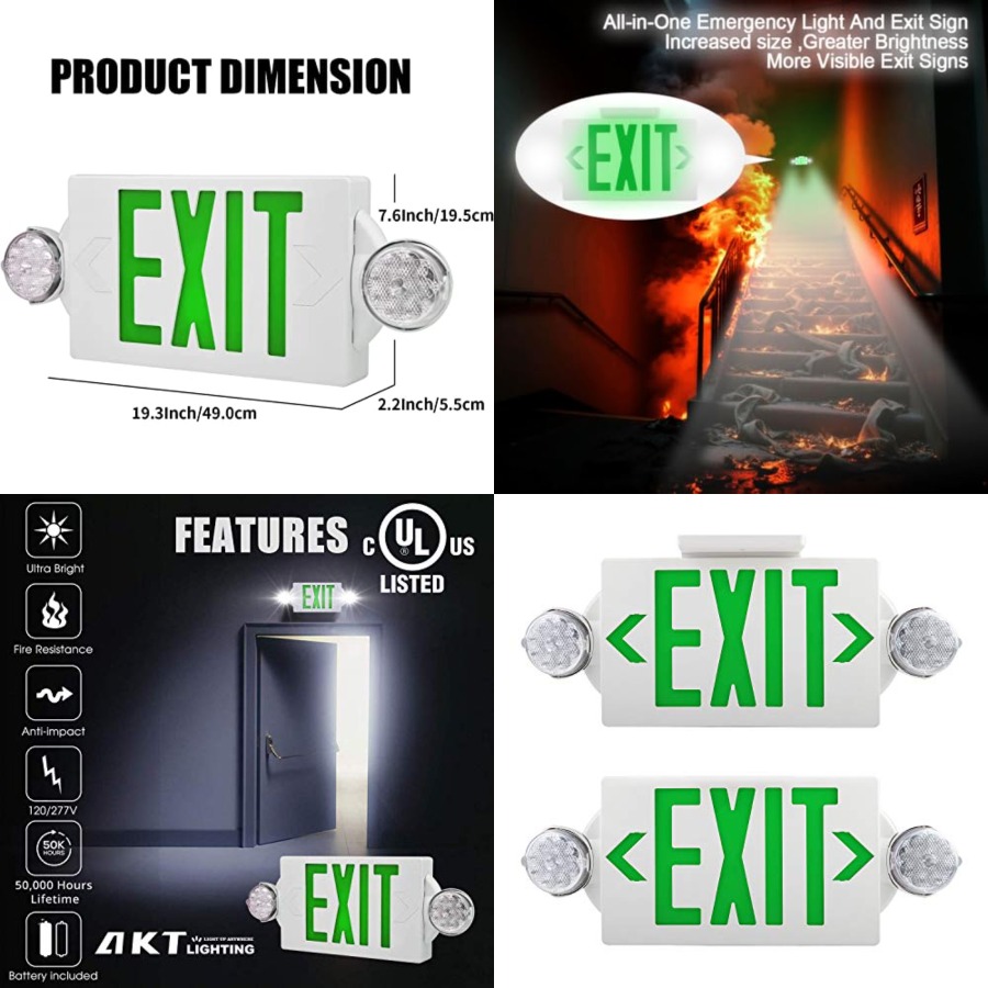 Lampu Darurat, Lampu Tanda Kel - Emergency Exit Sign ulasan dan harga