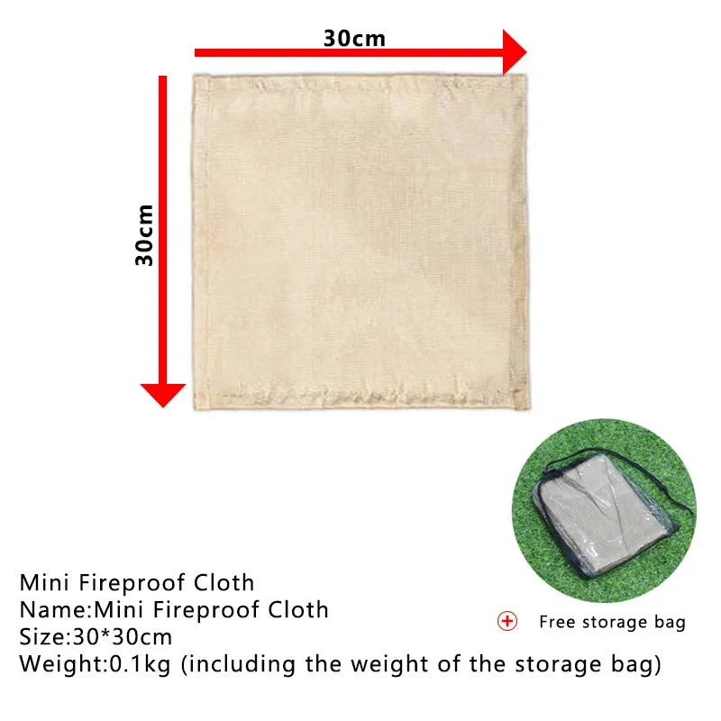 1 buah kain tahan api berkemah - Fire Blanket Kitchen ulasan dan harga