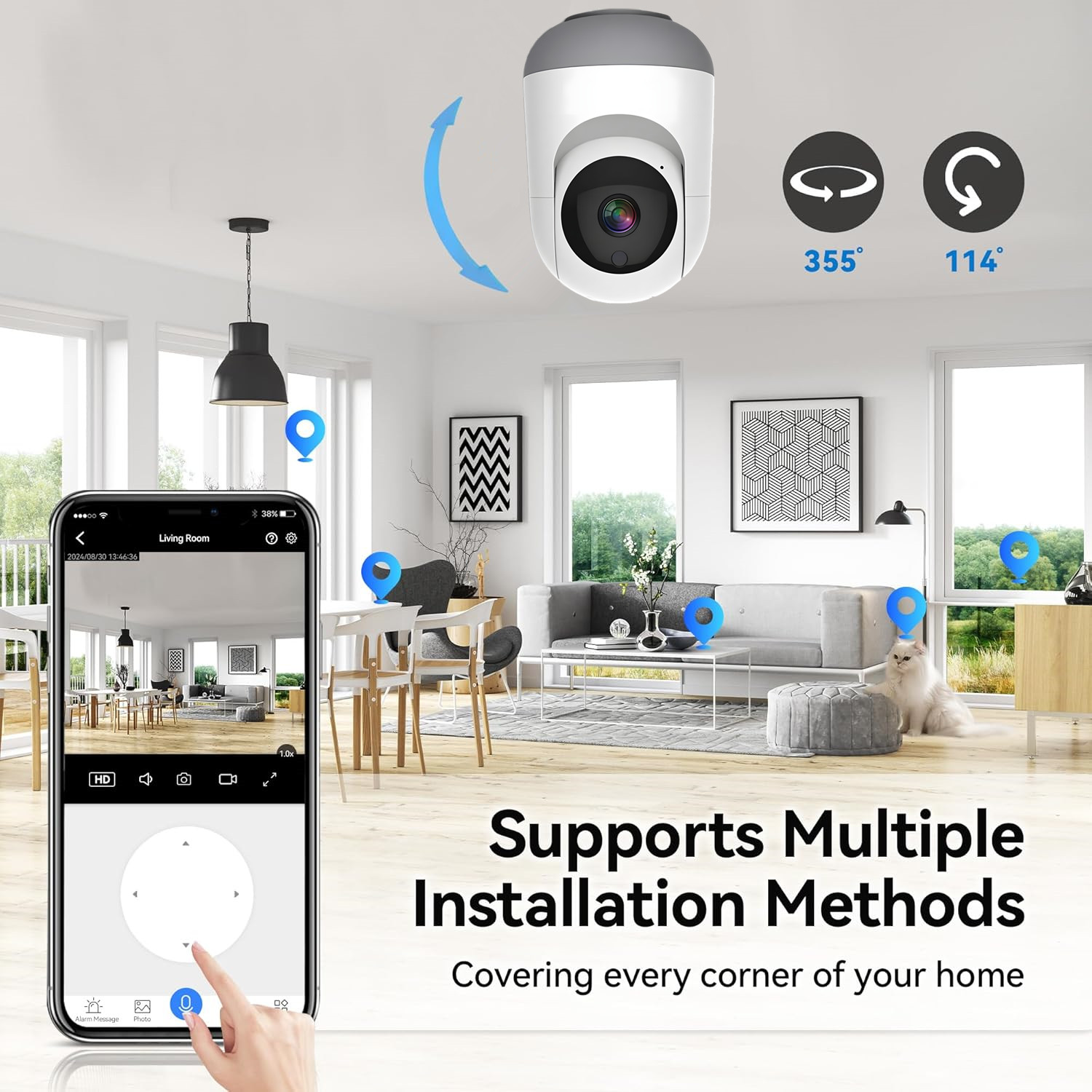 Kamera WiFi Tuya 4MP, Kamera I - Eufy Camera E220 ulasan dan harga