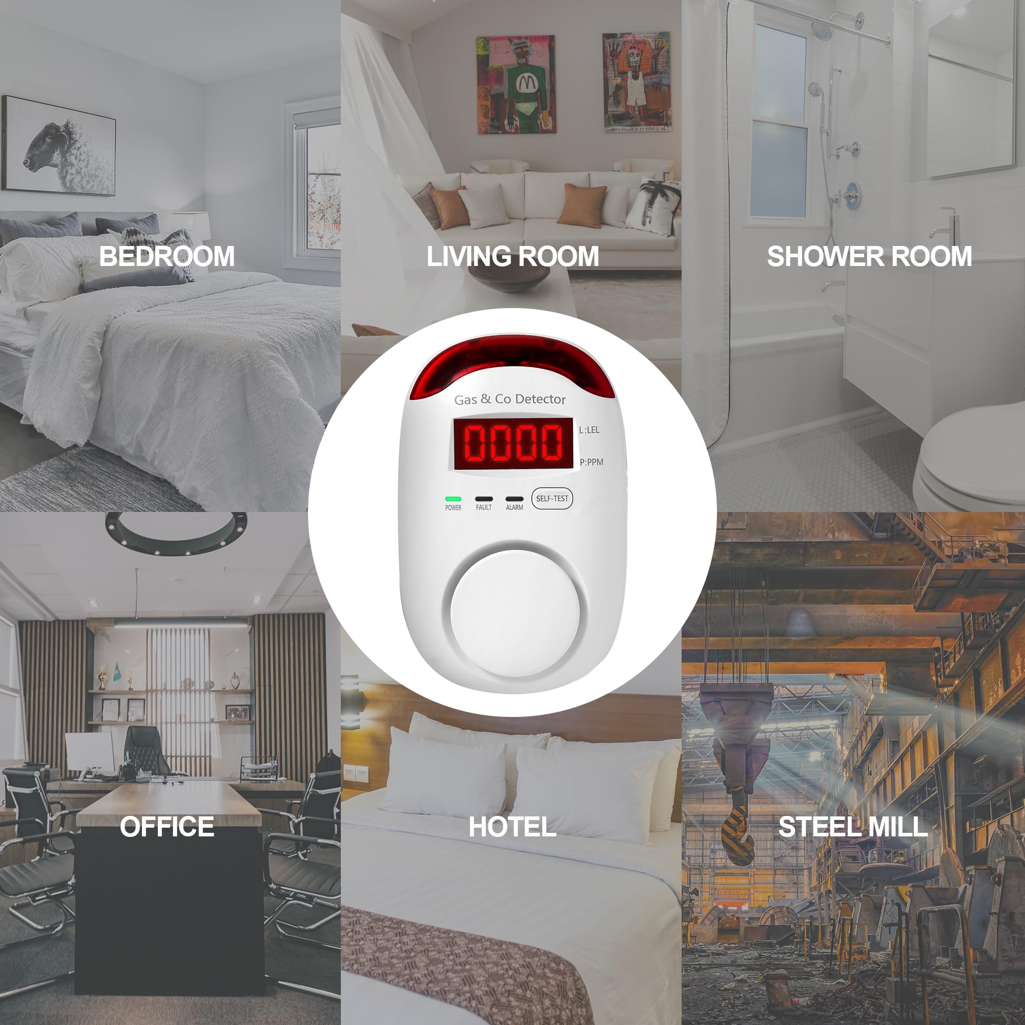 Detektor Kombinasi Gas & Karbo - Co Detector Plug ulasan dan harga