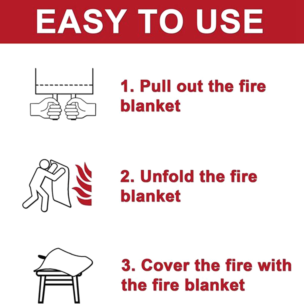 A40Z-Selimut Darurat Anti Api, - Fire Blanket Kitchen ulasan dan harga